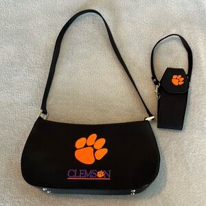 Black Clemson Tigers Purse and Phone Case